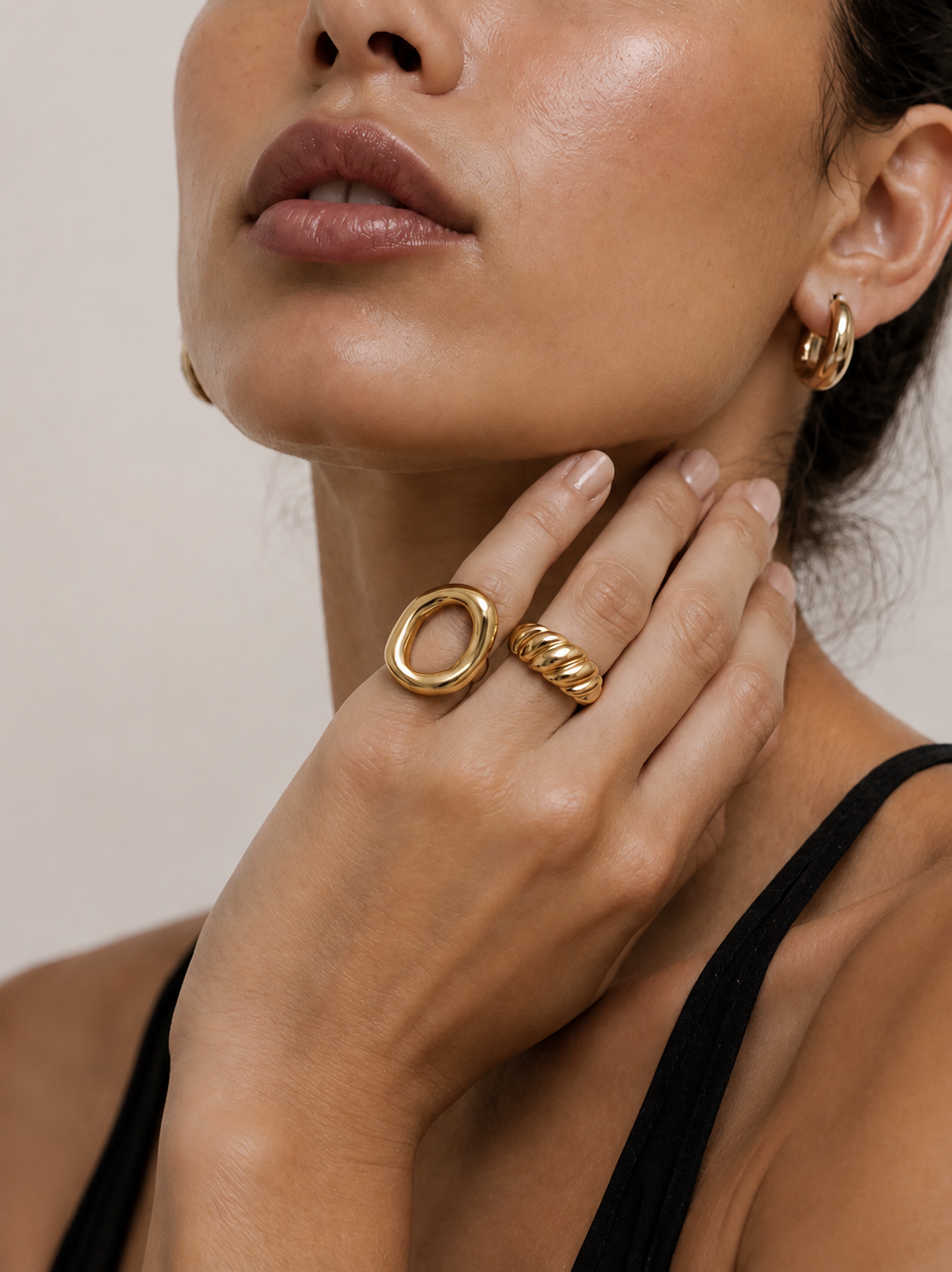HALO RING - 18K GOLD