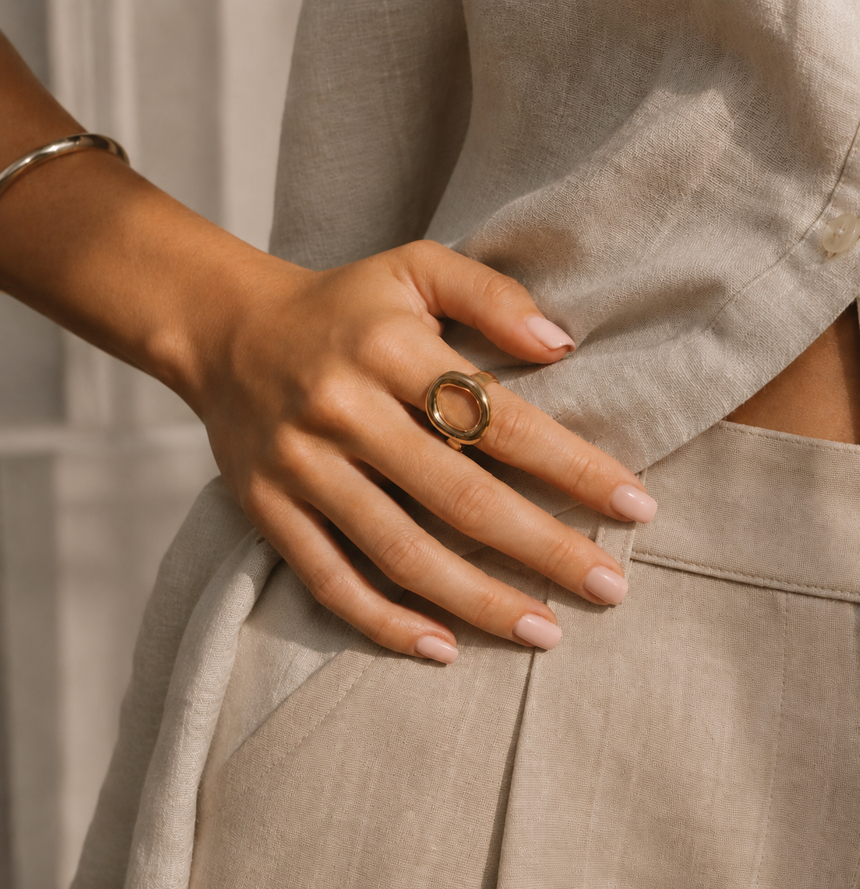 HALO RING - 18K GOLD